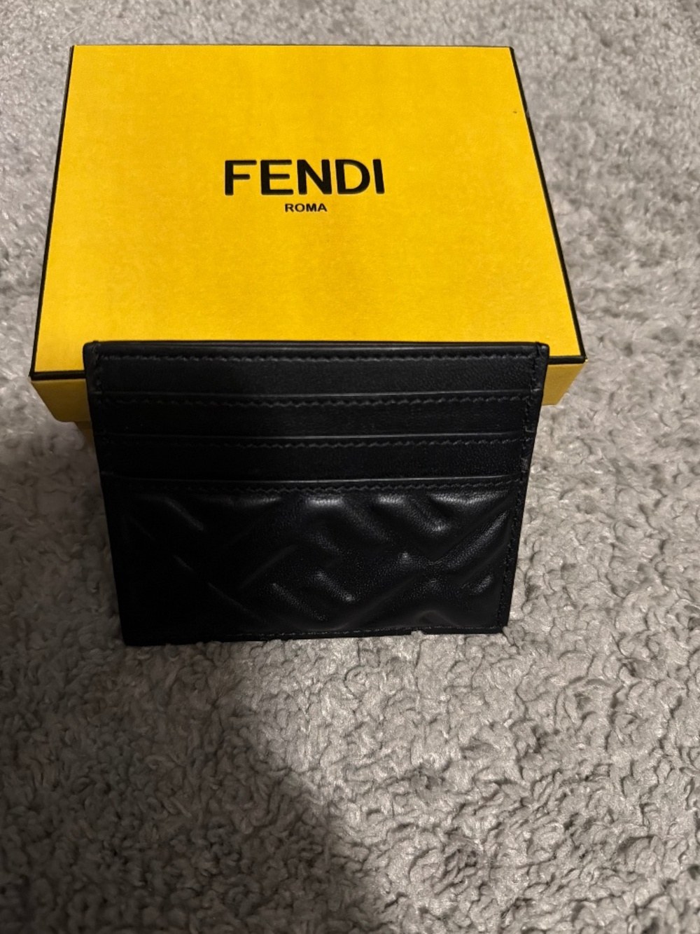 Fendi Roma Card Holder - Classic Black